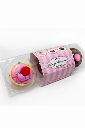 3 Piece Cupcake Socks Set