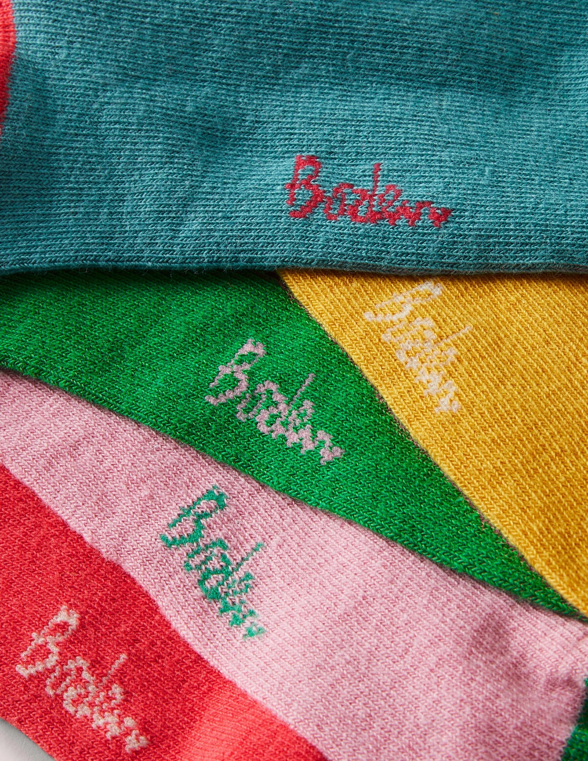 5 Pack Trainer Socks-Multi Rainbow