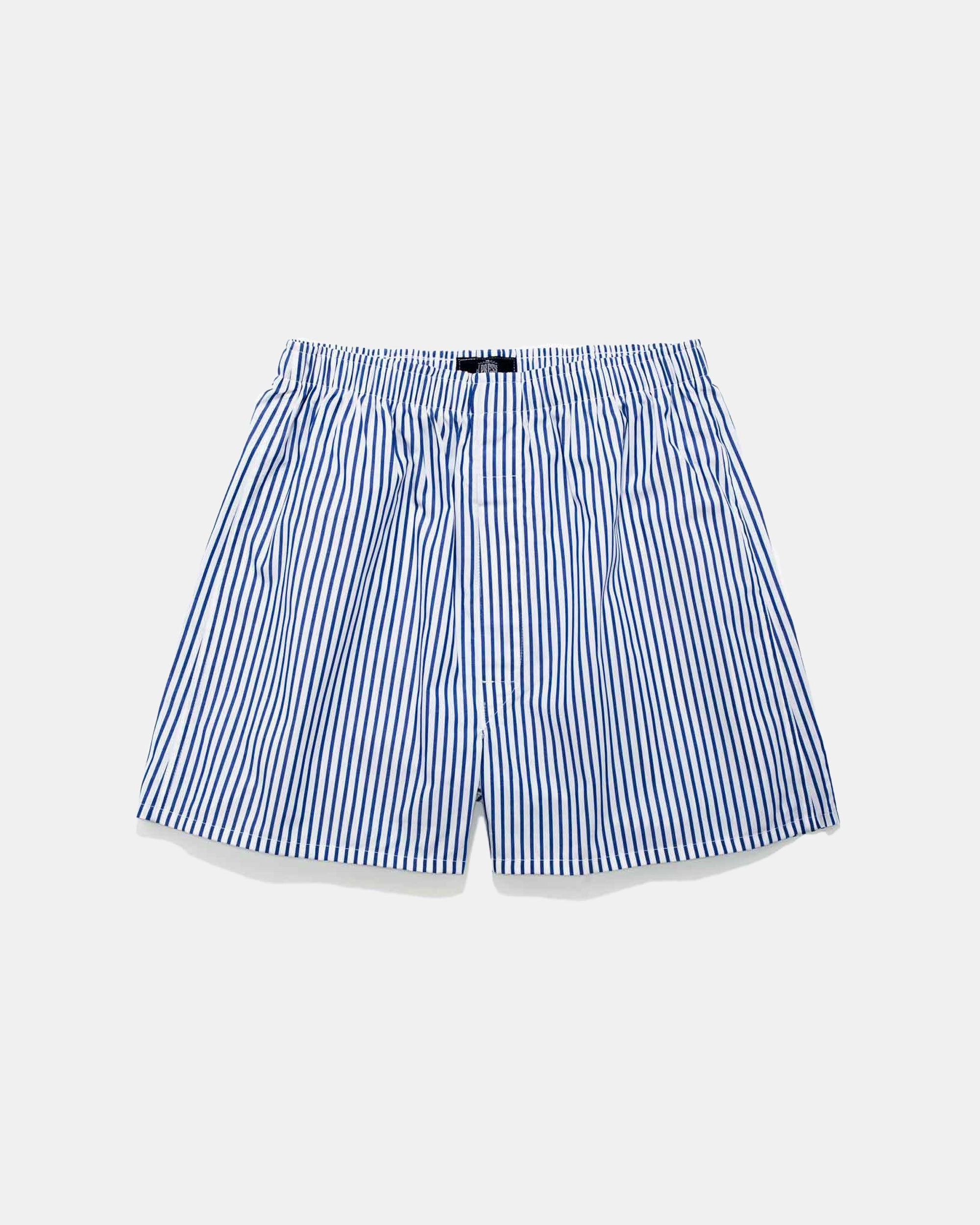 BLUE/WHITE BUTCHER STRIPE BOXERS