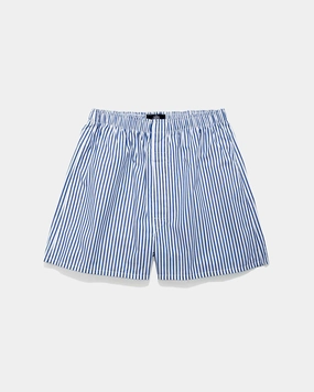 BLUE/WHITE BUTCHER STRIPE BOXERS