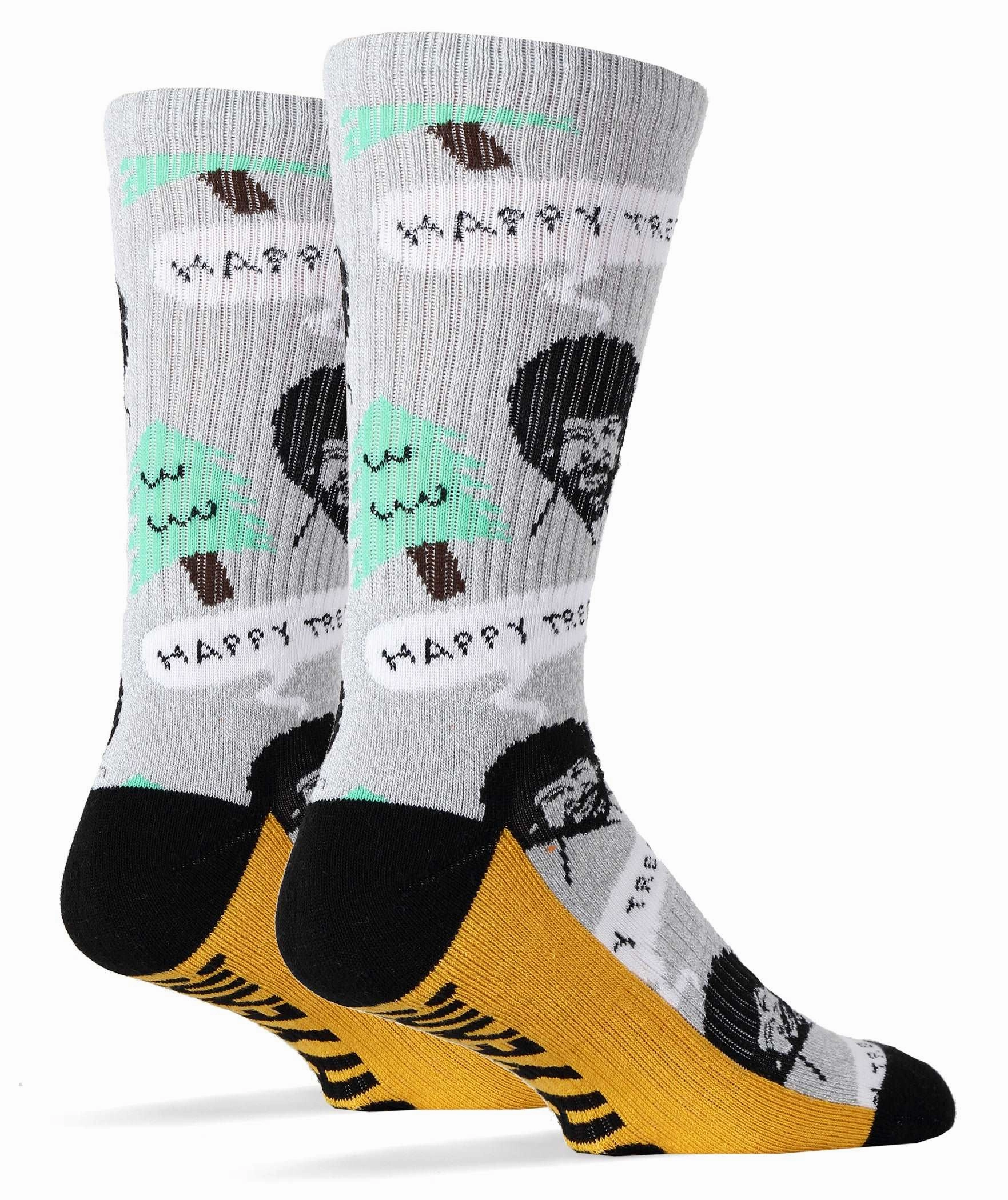 Bob Ross Happy Tree Socks