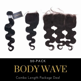 Body Wave Human Hair Combo Length Wholesale Package