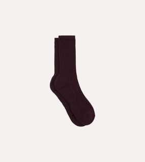 Brown Cotton Sports Socks