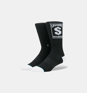 Cash Money Records Crew Socks Men's - Black/White