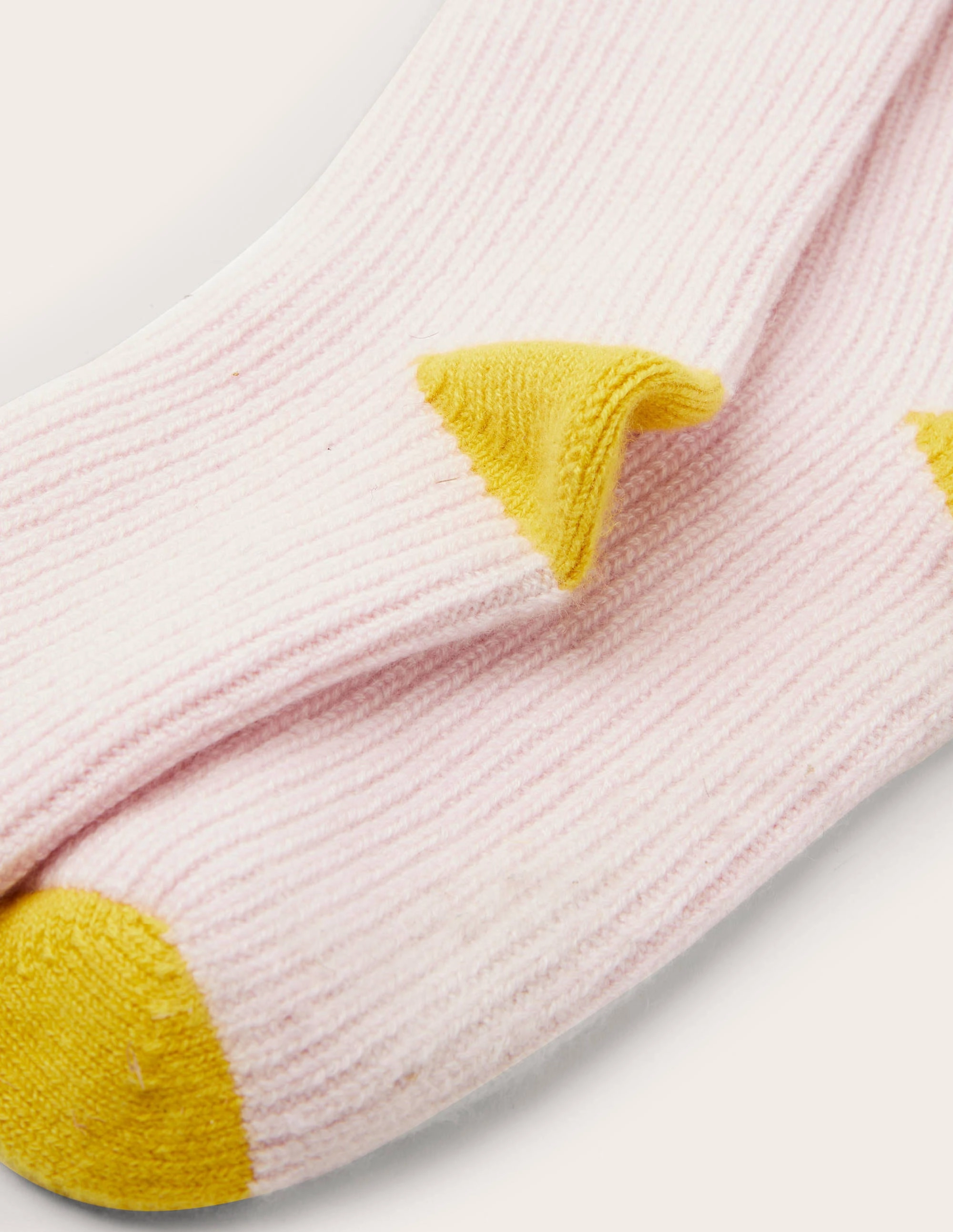 Cashmere Bed Socks-Milkshake/Wasp/Navy