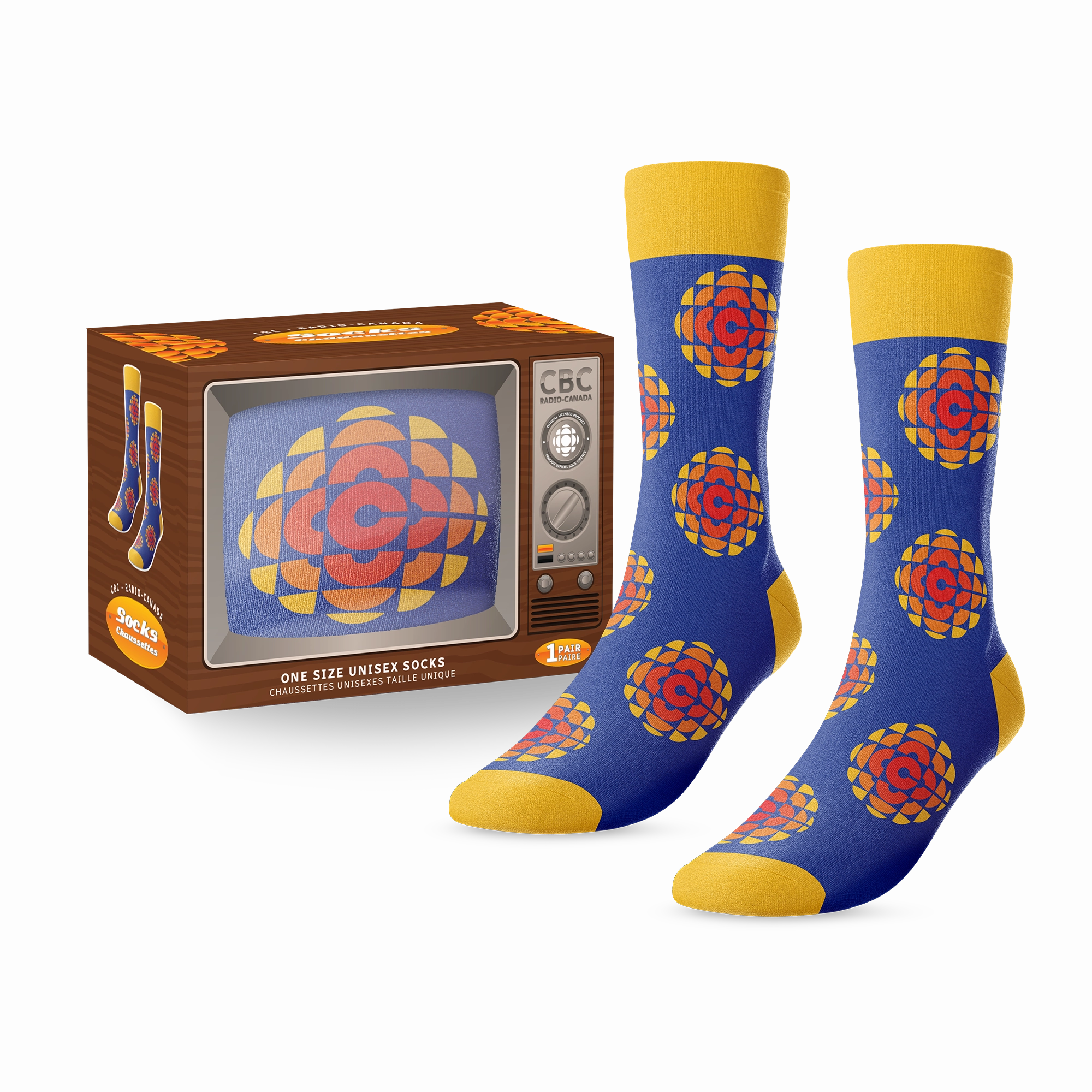 CBC Retro Logo "TV" Socks