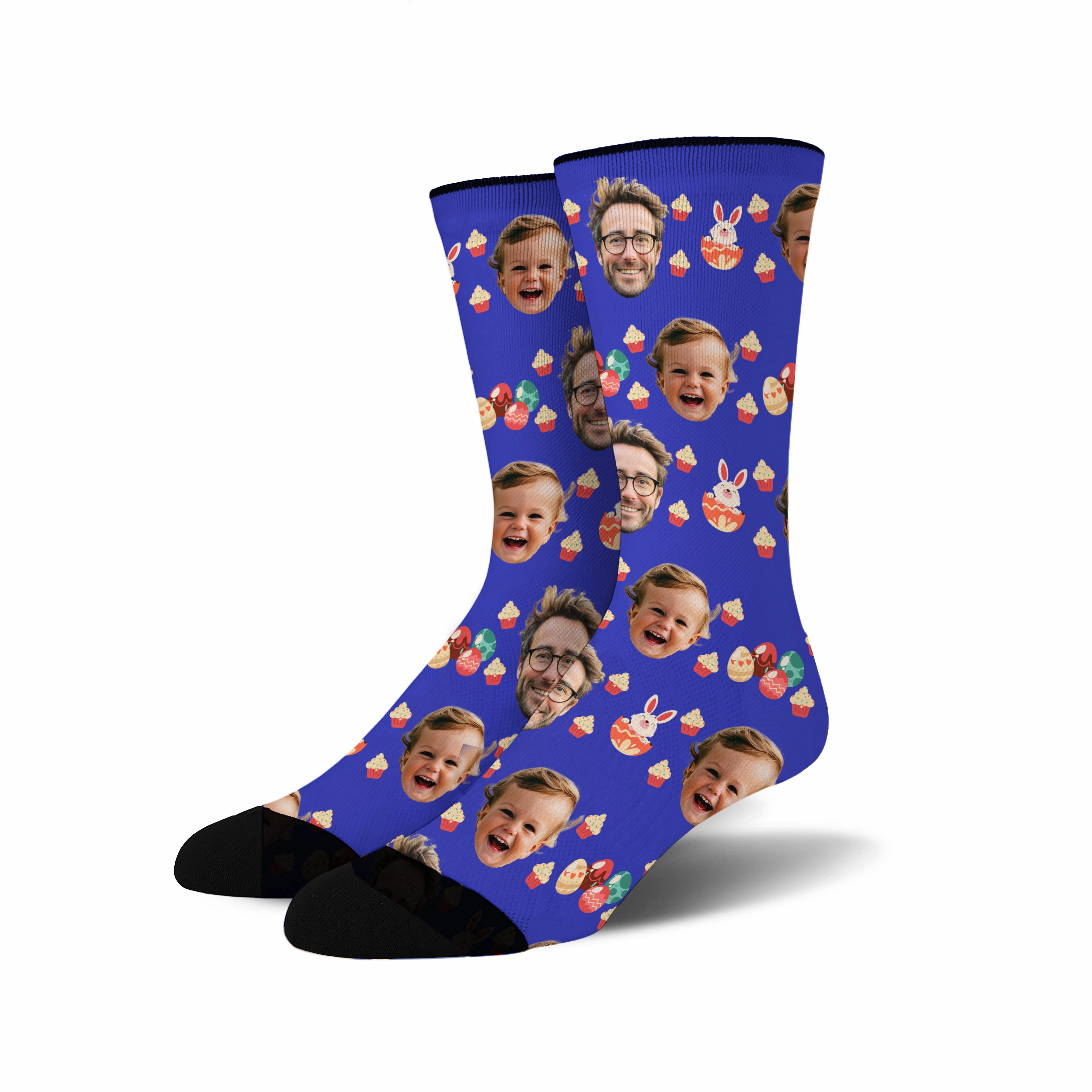 Custom Face - Easter Bunny socks # 5