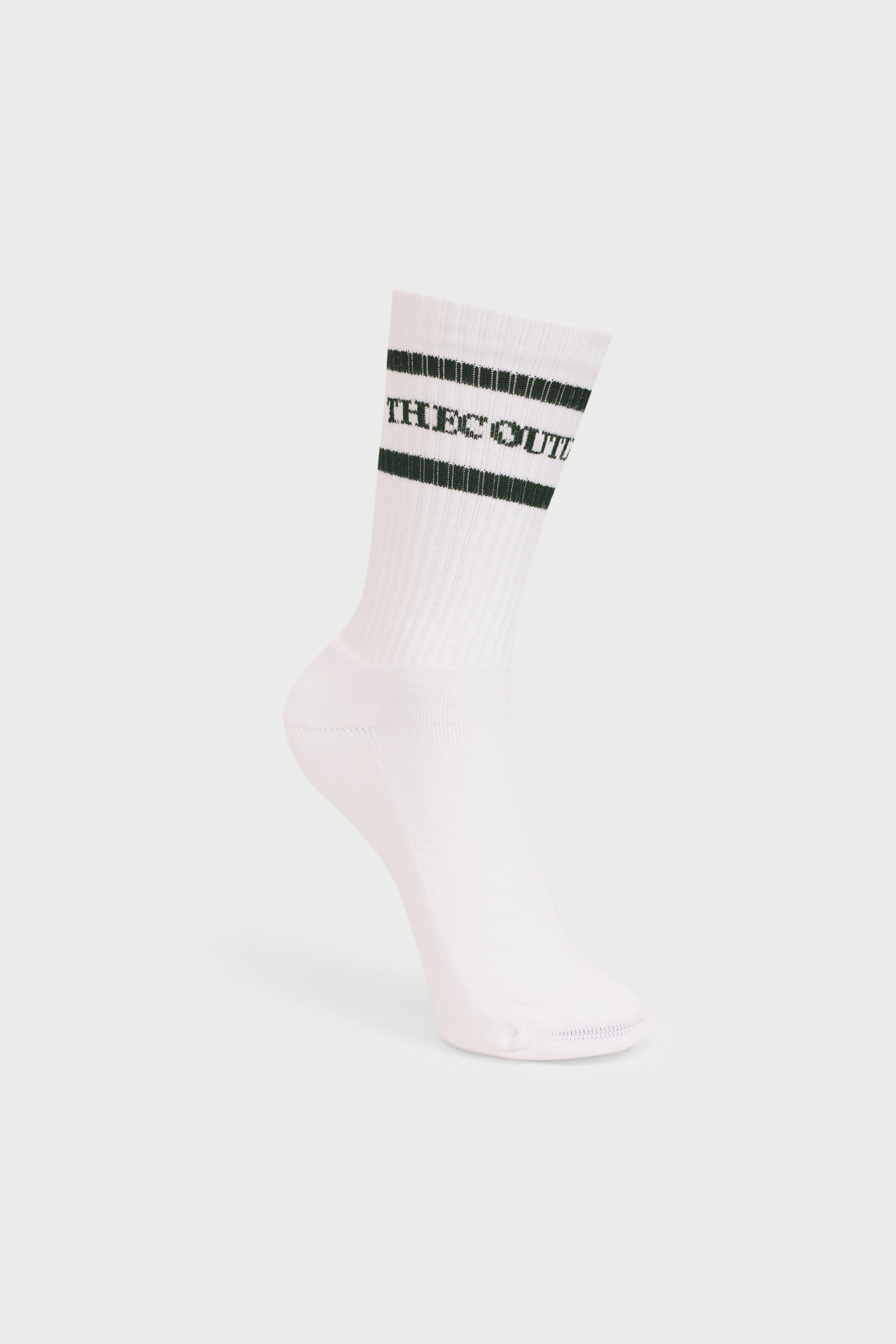 DOUBLE STRIPE COPYRIGHT SOCK - FOREST
