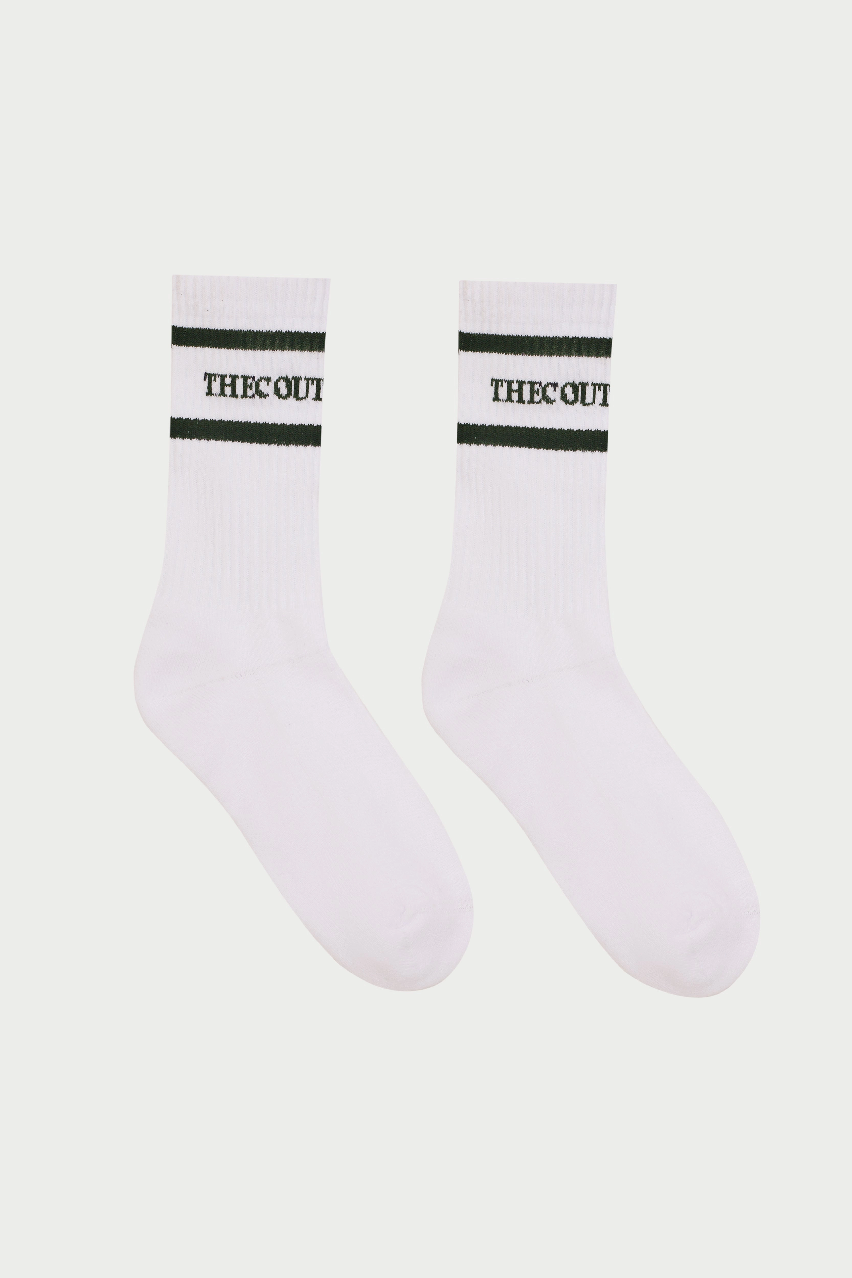 DOUBLE STRIPE COPYRIGHT SOCK - FOREST