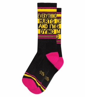 Everything Hurts and I'm Dying - Gym Crew Socks