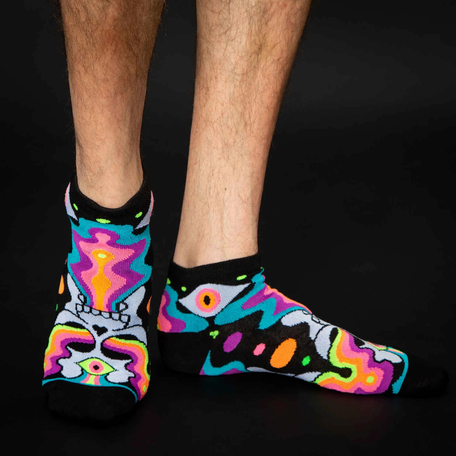Eye of the Doomed Quarter - Quarter Crew Socks