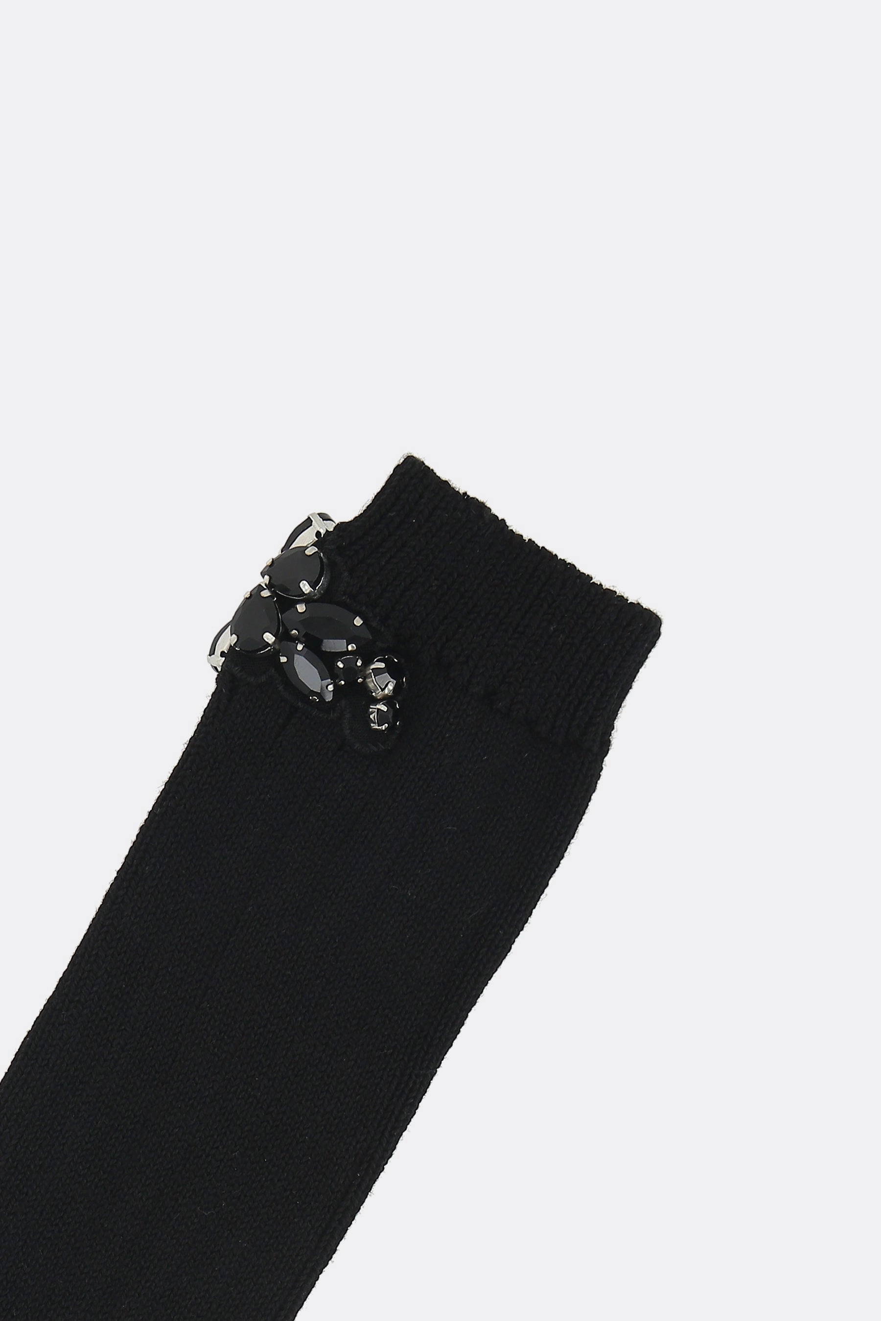 Flower Crystal Emblem cotton blend socks
