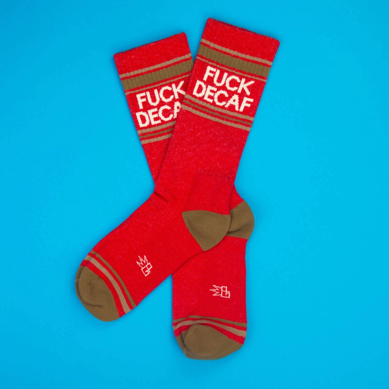 Fuck Decaf - Gym Crew Socks