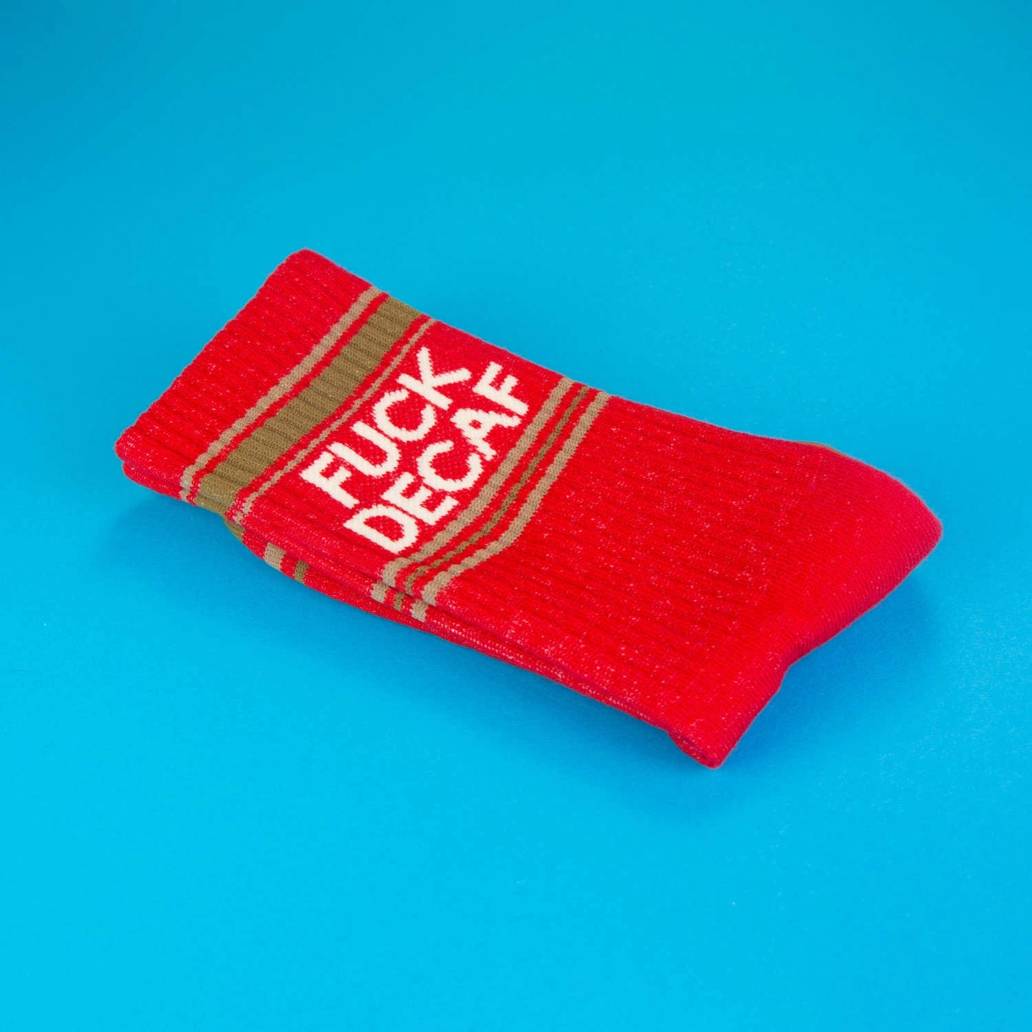 Fuck Decaf - Gym Crew Socks