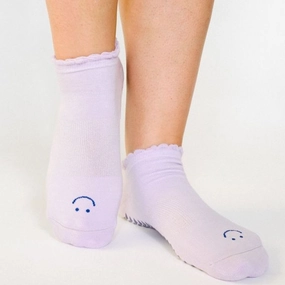 Happy Grip Socks - Lavender (Barre / Pilates)