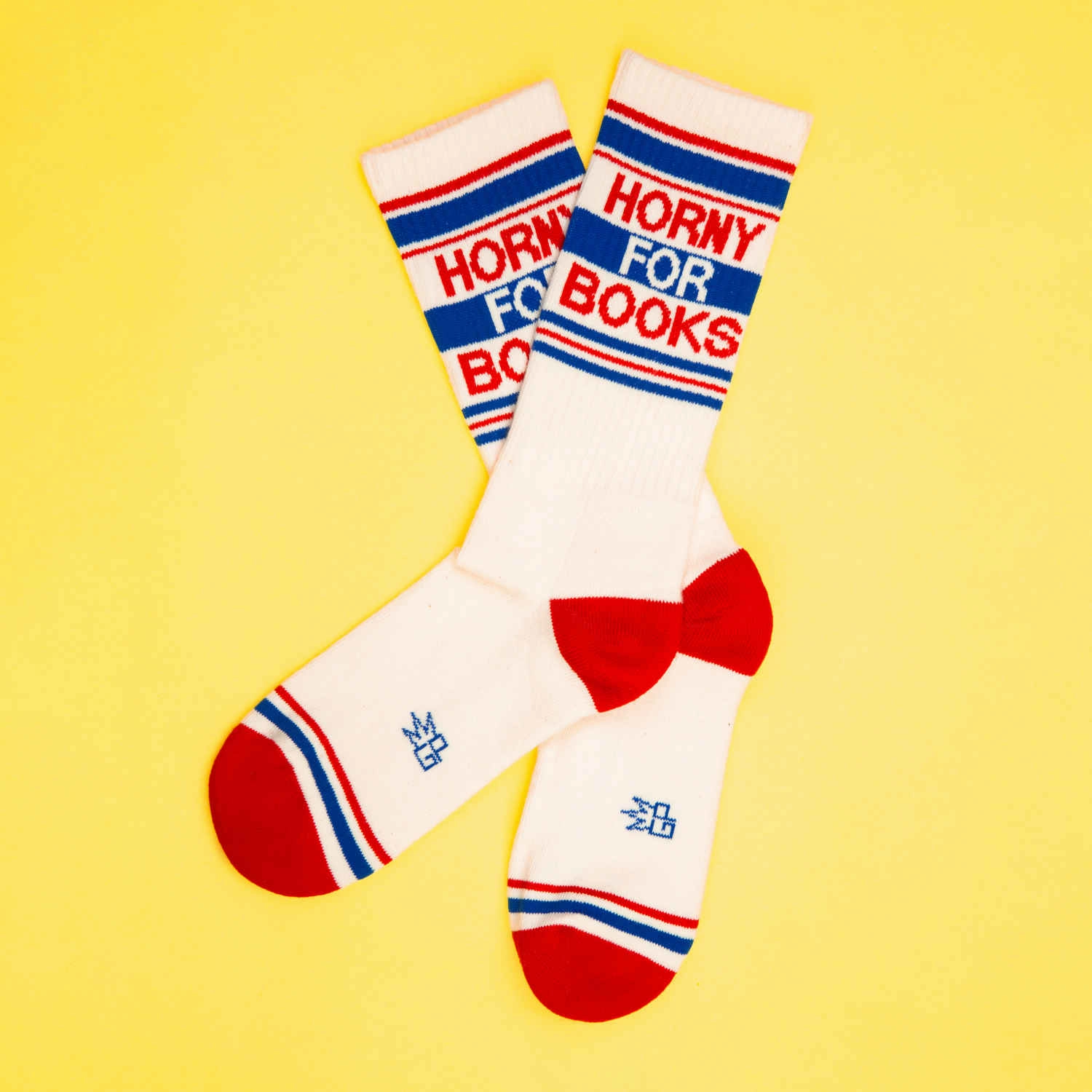 Horny for Books - Gym Crew Socks