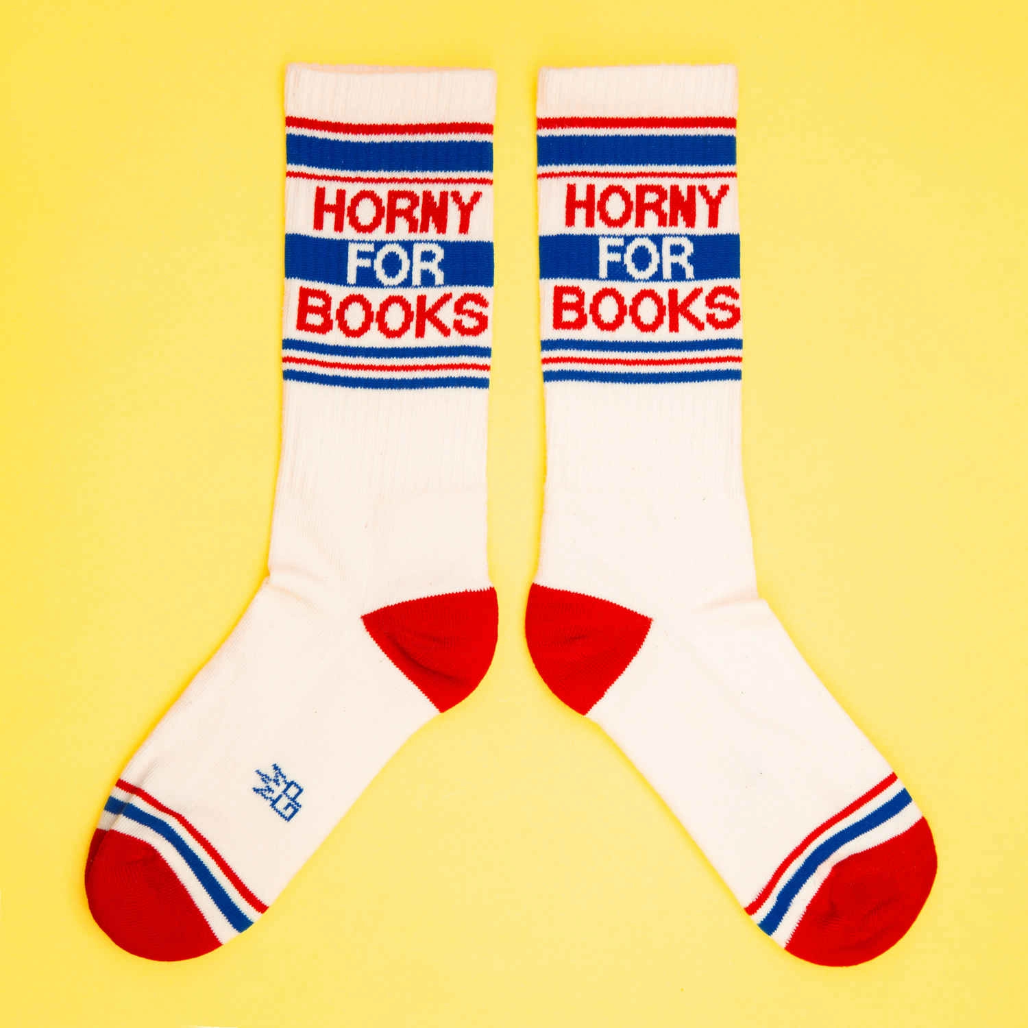 Horny for Books - Gym Crew Socks