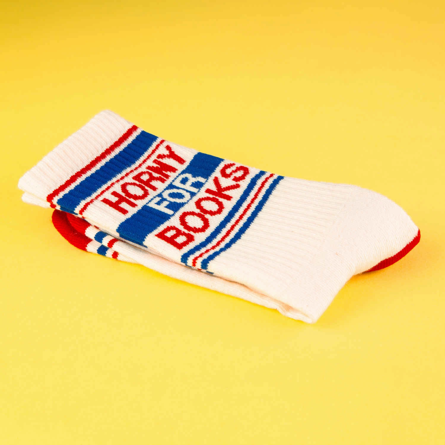 Horny for Books - Gym Crew Socks