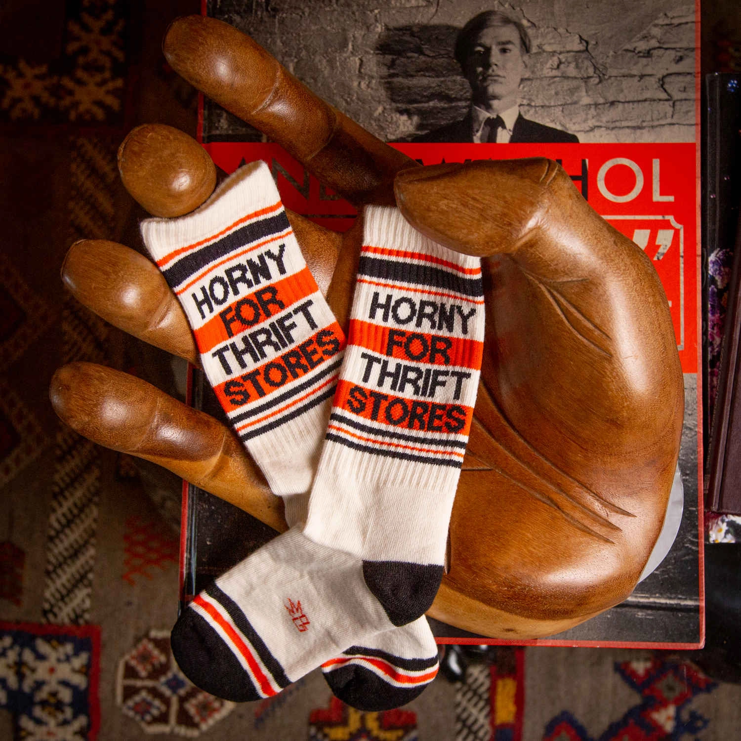Horny for Thrift Stores - Gym Crew Socks