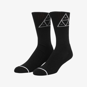 HUF | SET TRIPLE TRIANGLE CREW SOCK  { BLACK