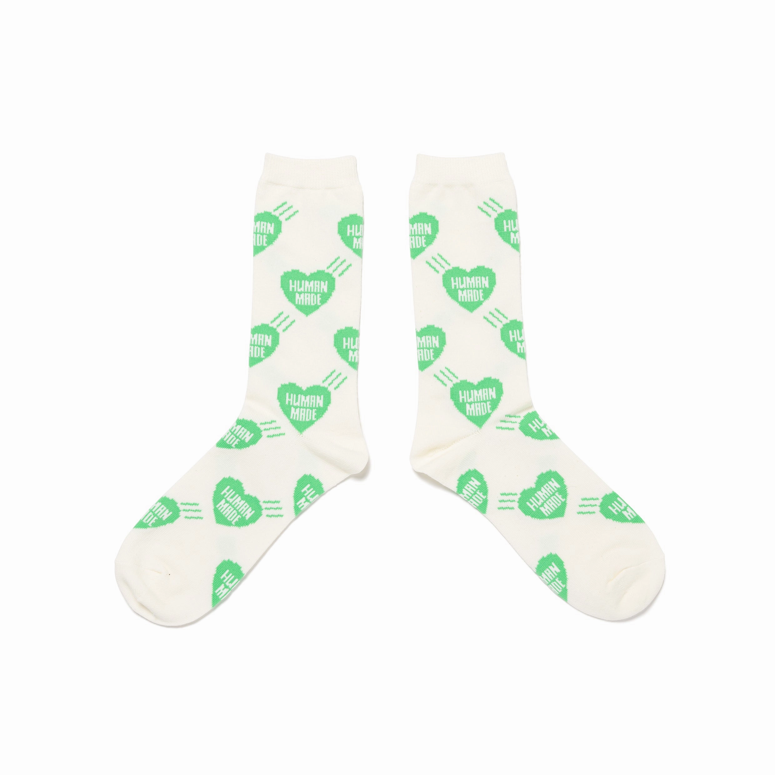 Human Made Heart Socks Green HM29GD057G
