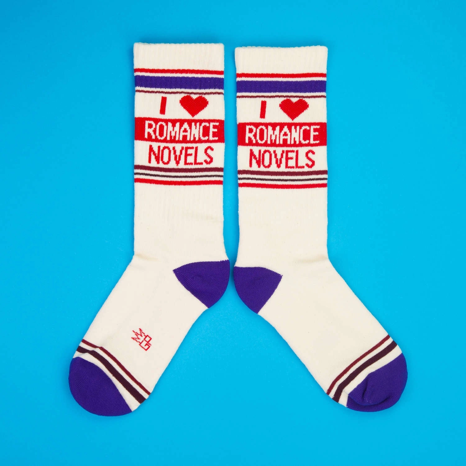 I ❤️ Romance Novels - Gym Crew Socks