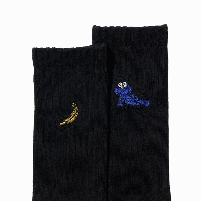 KAWS x Uniqlo Warhol Banana Socks Black
