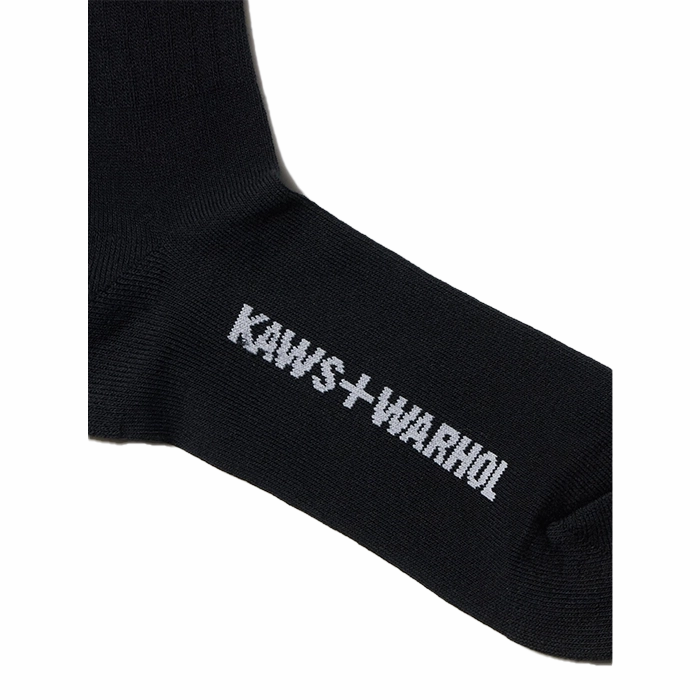 KAWS x Uniqlo Warhol Skull Head Socks Black