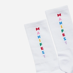 melody ehsani manifest socks (white/rainbow)