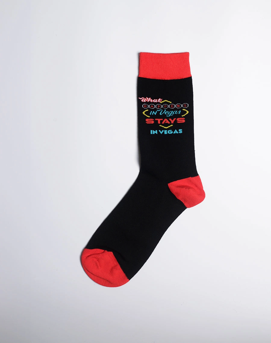 Men's What Happens In Vegas Crew Socks