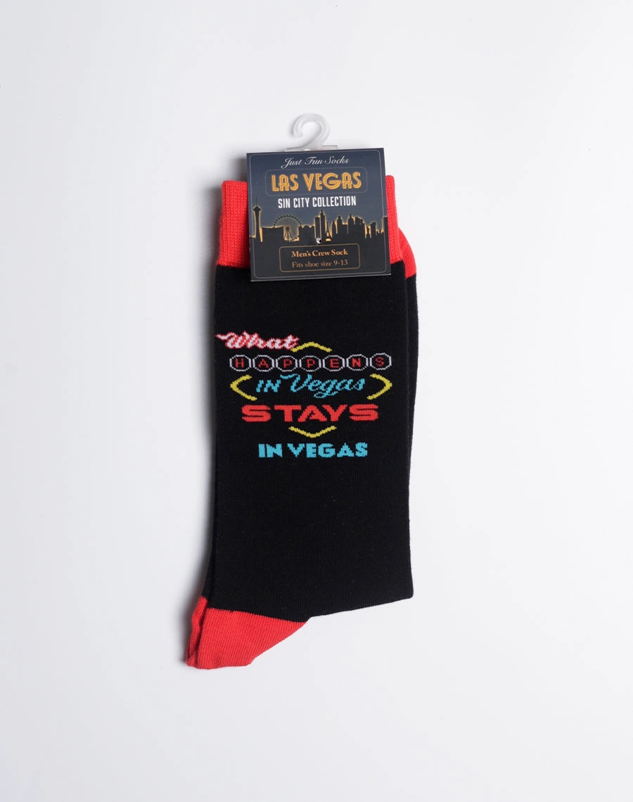 Men's What Happens In Vegas Crew Socks