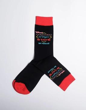 Men's What Happens In Vegas Crew Socks