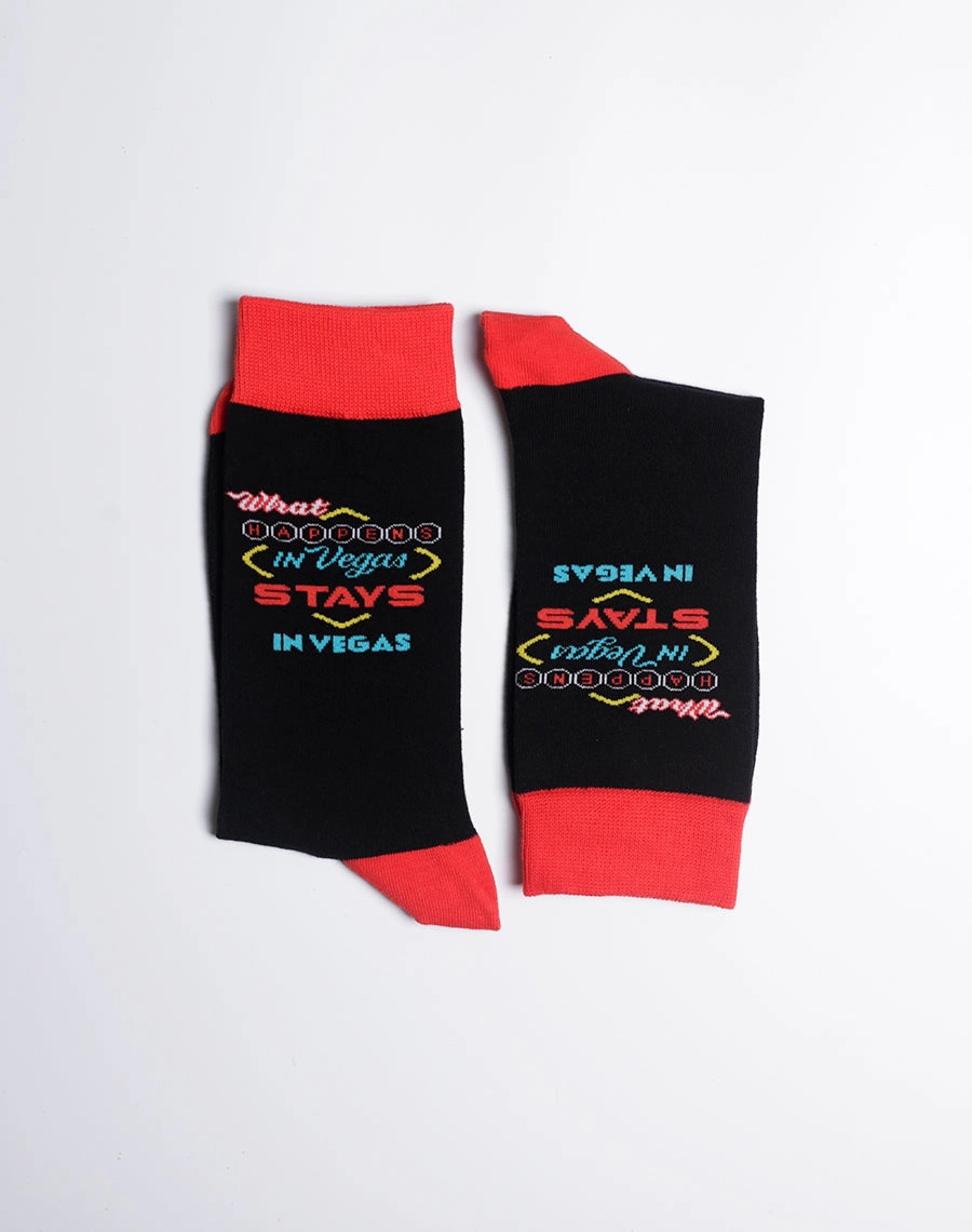 Men's What Happens In Vegas Crew Socks