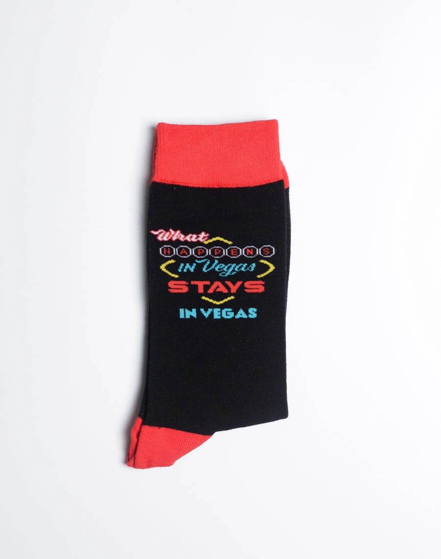 Men's What Happens In Vegas Crew Socks