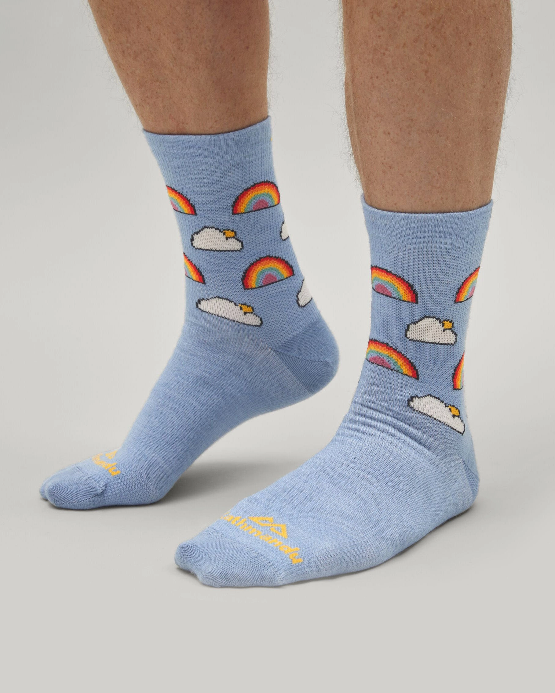 MerinoLINK Federate Socks - Ripple Rainbow Print