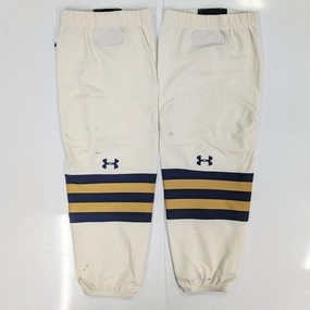 NCAA - Used Under Armour Hockey Socks (Cream/Navy/Gold)