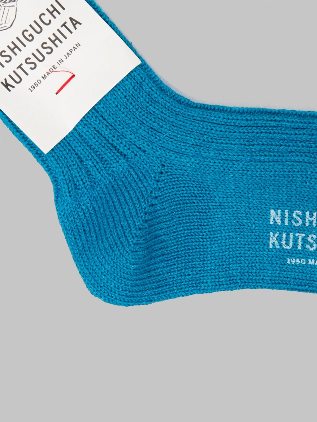 Nishiguchi Kutsushita Linen Ribbed Socks Tenkawa River