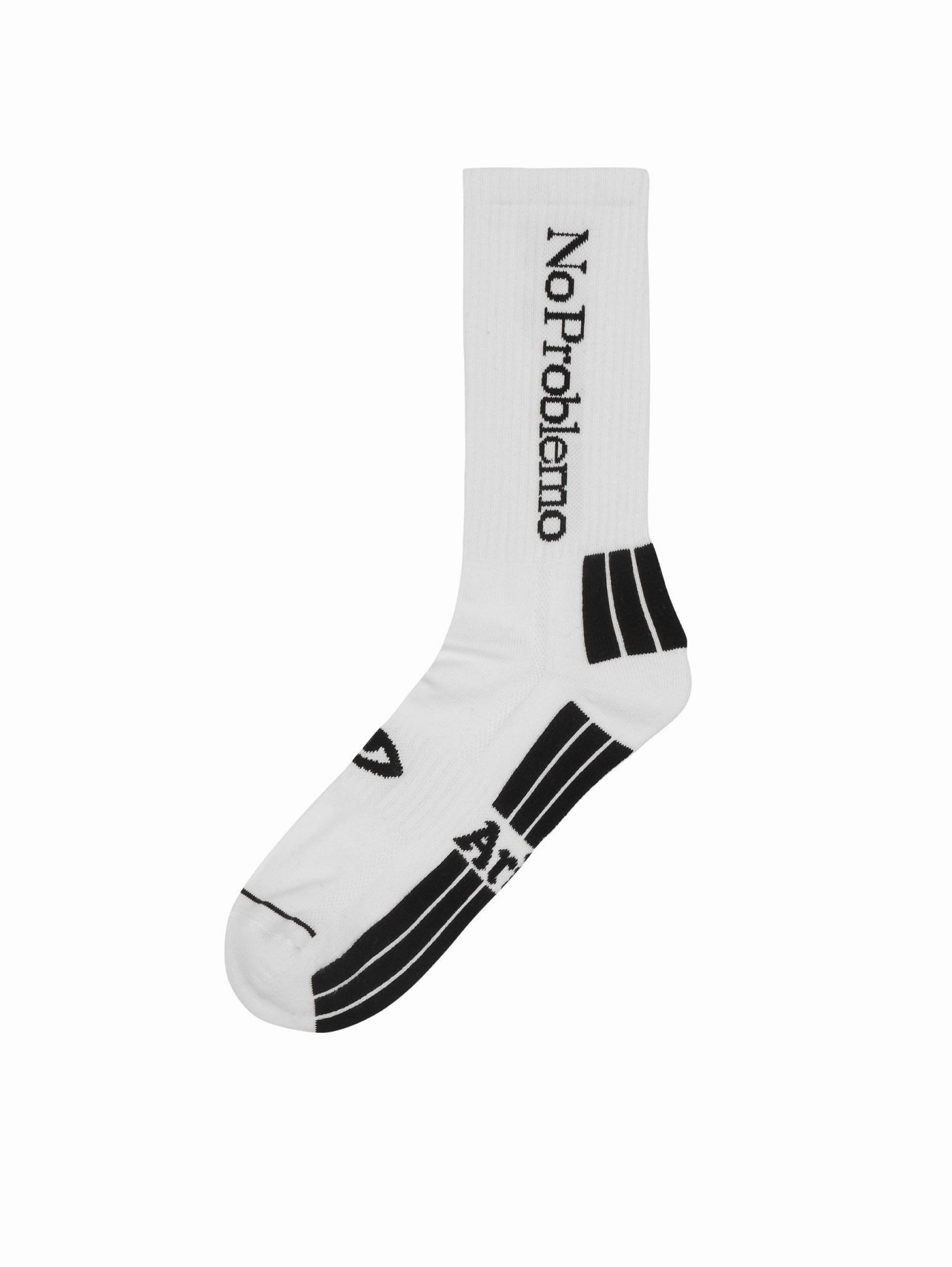 No Problem Socks White