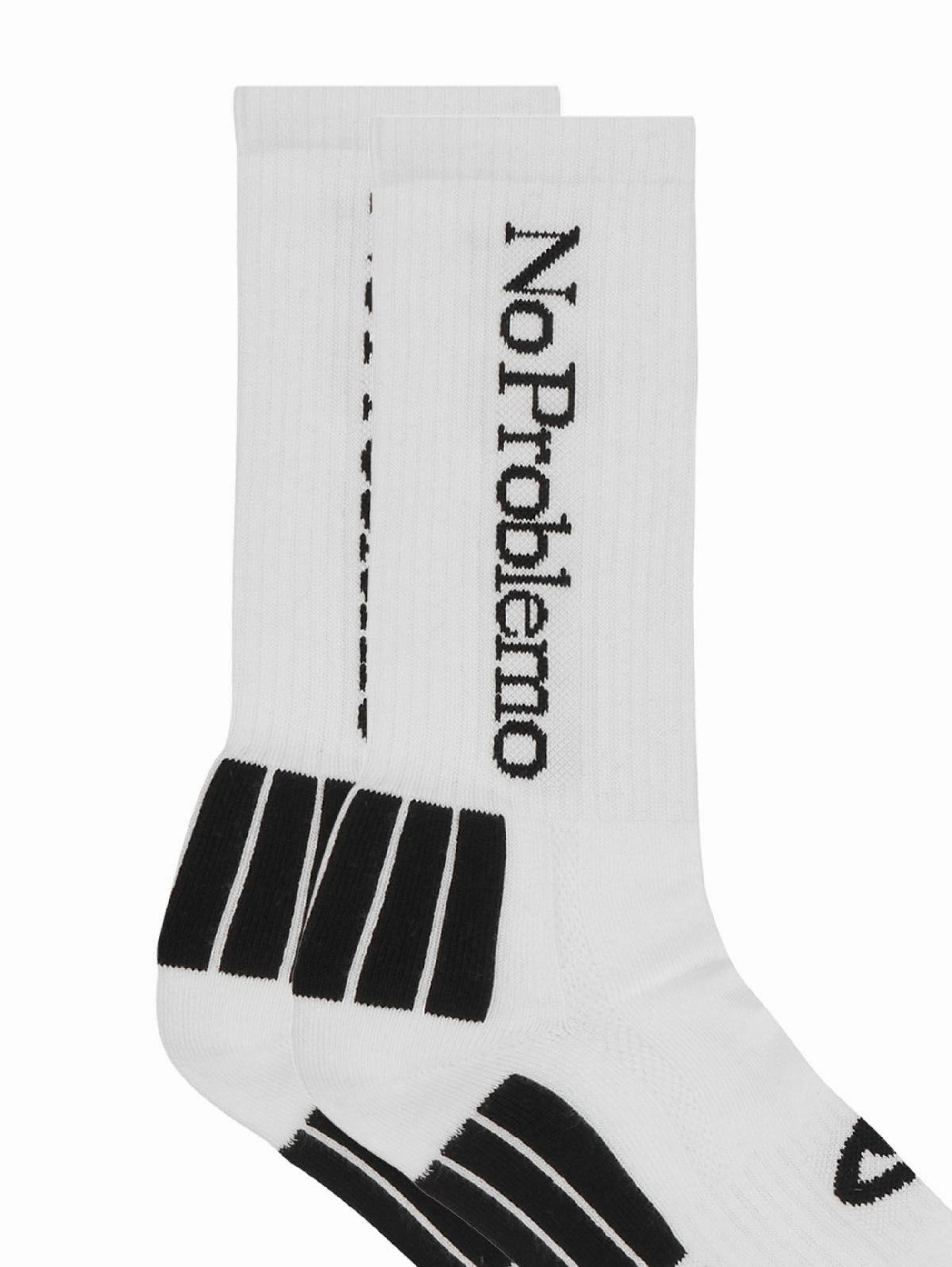 No Problem Socks White