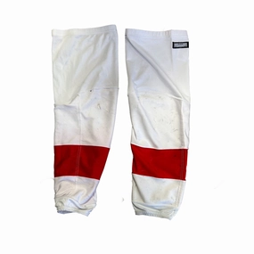 OHL - Used CCM Game Socks (White/Red)