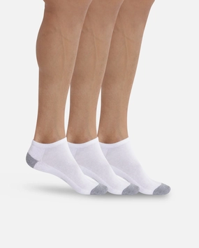 Pack of 3 pairs of invisible trainer socks for men