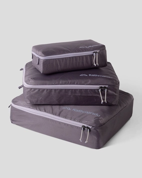 Packing Cube Set Three pack - Light Quartz Lines Print