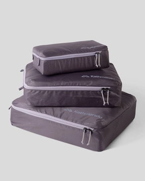 Packing Cube Set Three pack - Light Quartz Lines Print