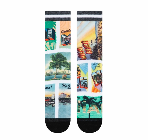 PKWY WADE REMIX Postcard Party Socks