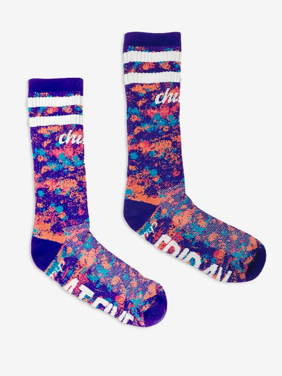 Purple Splatter Socks