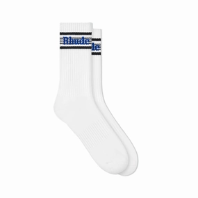 R H U D E Speed Stripe Sock White/Black/ Blue