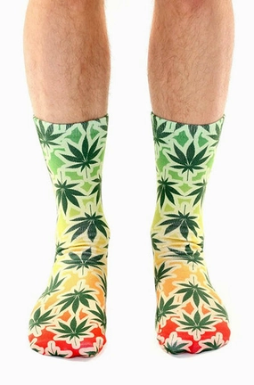 Rasta Crew Socks
