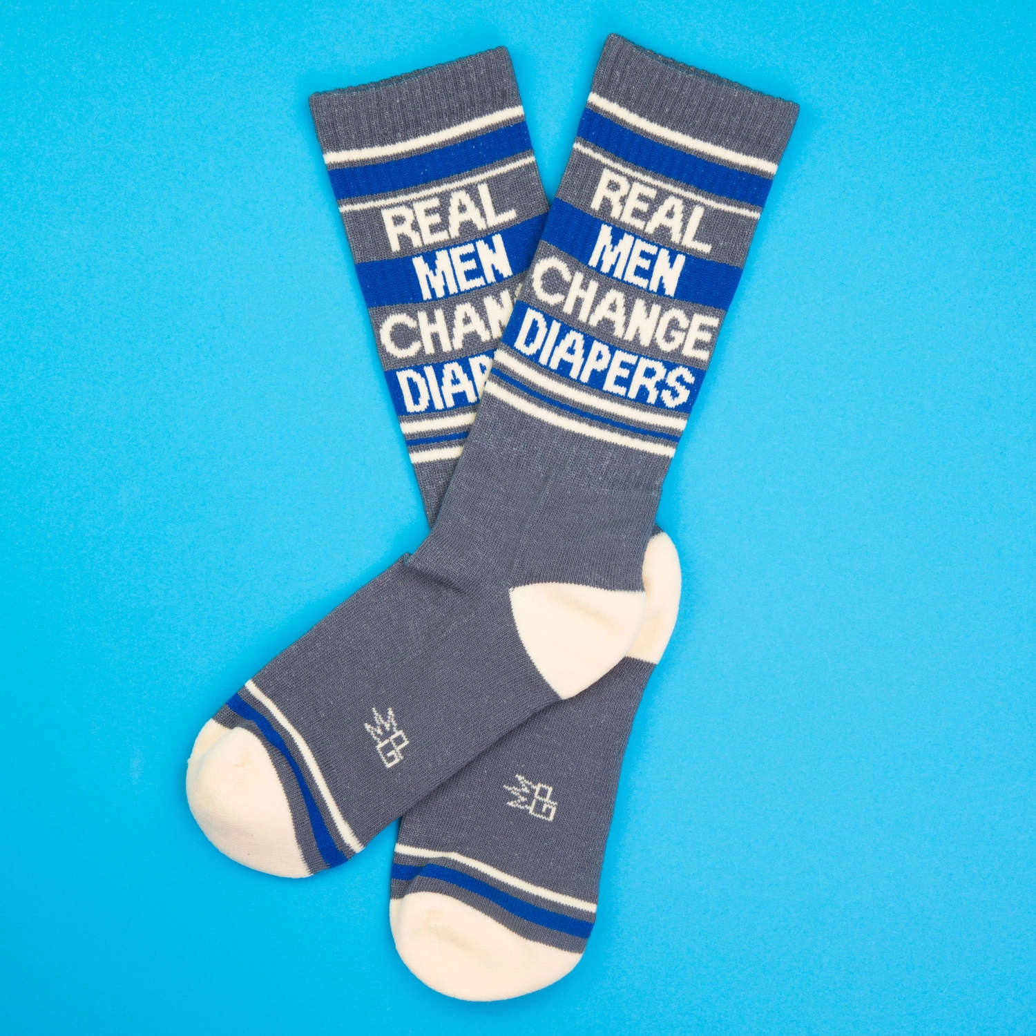 Real Men Change Diapers - Gym Crew Socks