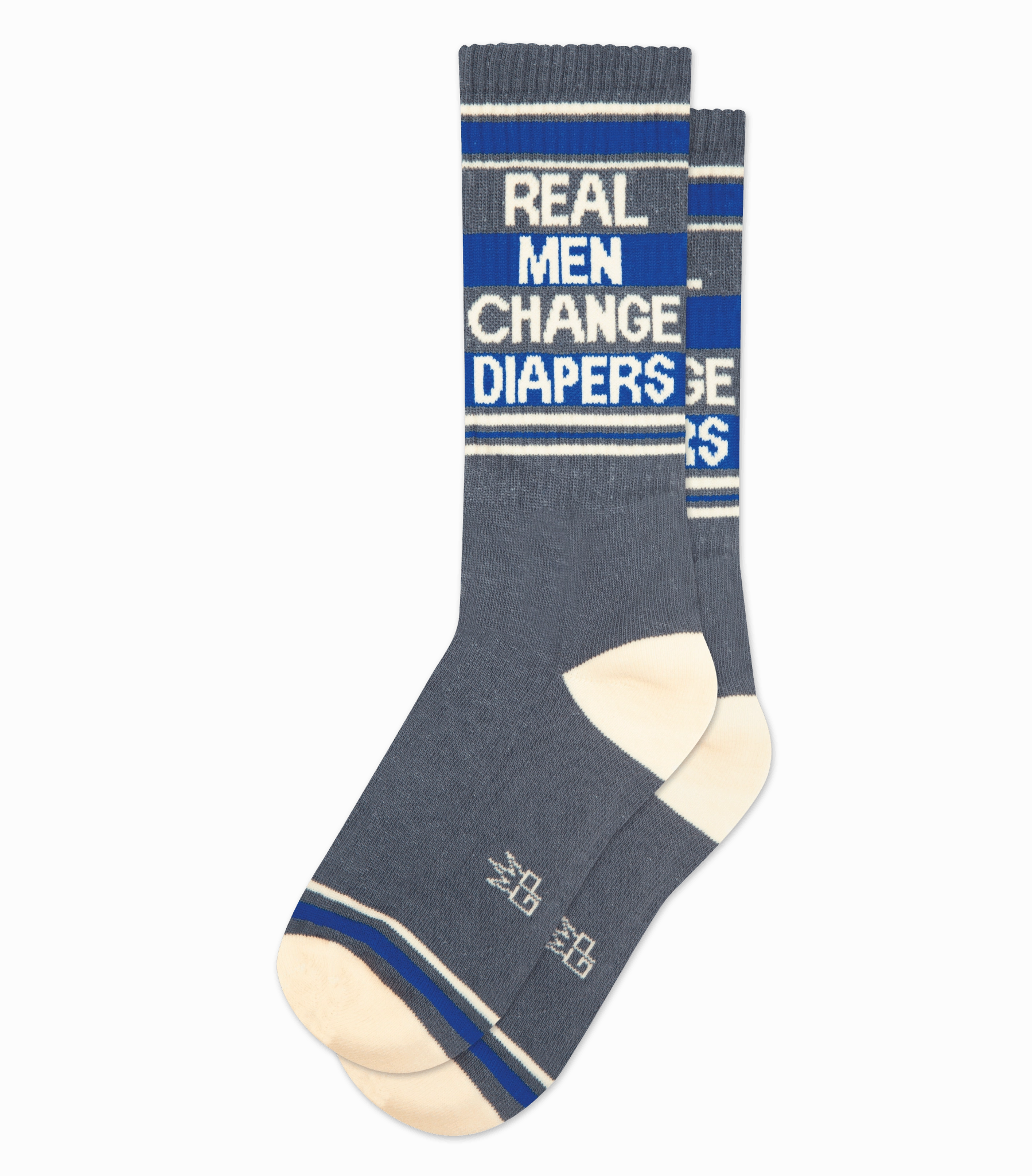 Real Men Change Diapers - Gym Crew Socks