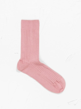 Rib Overankle Socks Bridge Brown